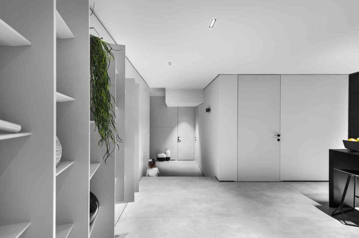 Simoene Architects Ltd – Central Israel תאורת חלל המסדרון בעיצובו של קמחי דורי